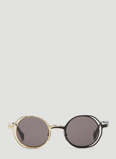 Kuboraum Two Tone Mask H11 Sunglasses In Black