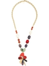 CAROLINA HERRERA STONES PENDANT NECKLACE