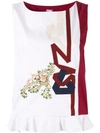 ANTONIO MARRAS ANTONIO MARRAS EMBROIDERED TANK TOP - WHITE