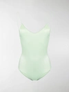 Oseree Spaghetti Strap Swimsuit In Green