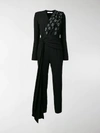 GIVENCHY EMBROIDERED WRAP-FRONT JUMPSUIT,BW50ASG08913590991