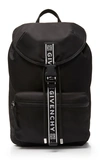 GIVENCHY INTARSIA-TRIMMED LEATHER BACKPACK,714375