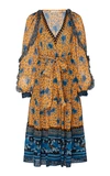 ULLA JOHNSON Romilly Printed Silk-Blend Chiffon Midi Dress,721857