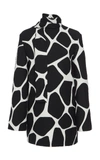 VALENTINO SCARF-DETAILED PRINTED WOOL-BLEND BLOUSE,756820