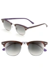 Ray Ban Standard Clubmaster 51mm Sunglasses - Tortoise