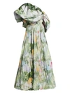 Rosie Assoulin Show Me The Monet One-shoulder Gown In Watercolor
