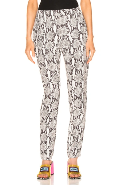 A.l.c Elijah Snake-print Straight Pull-on Trousers, Nude