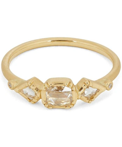 Brooke Gregson Gold Triple Geo Diamond Ring