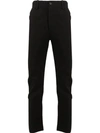 Uma Wang Felix Striped Trousers In Black