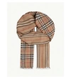 BURBERRY VINTAGE CHECK WOOL AND SILK-BLEND SCARF