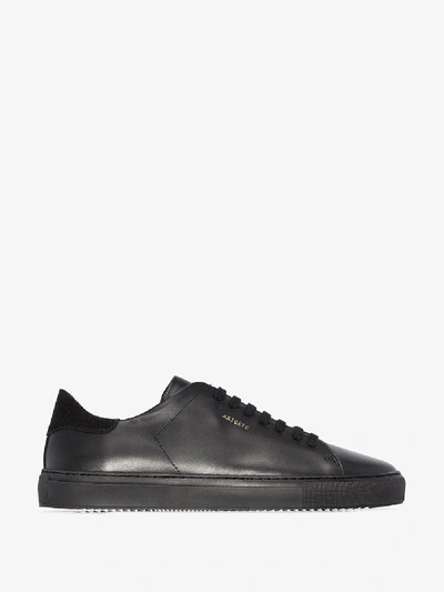 Axel Arigato Black Clean 90 Low Top Leather Sneakers