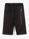MASTERMIND JAPAN MASTERMIND JAPAN SKULL EMBROIDERED COTTON BLEND SHORTS,MW19SO2PA01700314124155
