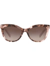 VALENTINO CAT EYE STUD SUNGLASSES