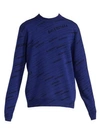 BALENCIAGA Logo Print Crew Sweater