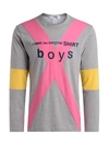 COMME DES GARÇONS SHIRT COMME DES GARÇONS SHIRT BOYS GREY, PINK AND YELLOW T-SHIRT,10973844