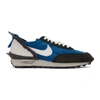 Nike Undercover Daybreak Leather-trimmed Nylon And Suede Sneakers In Blue