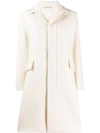 Marni Single Breasted Coat In White