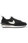 NIKE + UNDERCOVER DAYBREAK SHELL, SUEDE AND LEATHER SNEAKERS