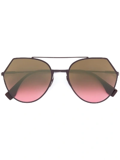 Fendi Eyewear Eyeshine Sunglasses - Brown