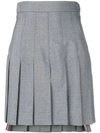 THOM BROWNE STEP-HEM PLEATED SKIRT