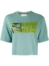 FENDI FENDI FEMME FIERCE T恤 - 蓝色