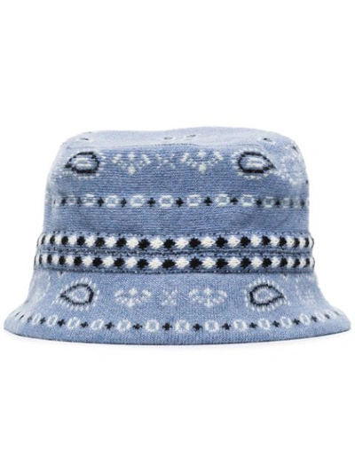Alanui Reseda Bucket Hat In Blue