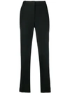 Valentino Mid-rise Wool And Silk Pants In Black