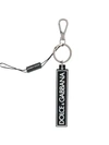 DOLCE & GABBANA RUBBERIZED LOGO KEYRING