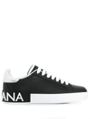 DOLCE & GABBANA PORTOFINO LEATHER SNEAKERS