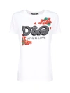 Dolce & Gabbana Dolce And Gabbana White Geranium T-shirt In Bianco Ottico