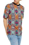 TOPMAN DIAMOND PRINT T-SHIRT,71W80SMUL