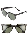 Ray Ban Ray-ban Polarized Sunglasses, Rb4306 54 In Black/ Green Solid
