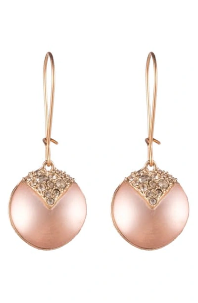 Alexis Bittar Crystal Encrusted Lucite Drop Earrings In Sunset