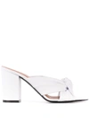 Via Roma 15 Knotted Mules - White