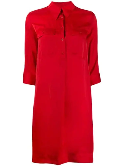 Zadig & Voltaire Roa Chemise Dress In Passion