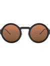 Dolce & Gabbana Round-frame Sunglasses In Black