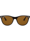 Ray Ban Wayfarer Ii Tortoiseshell Sunglasses In Brown