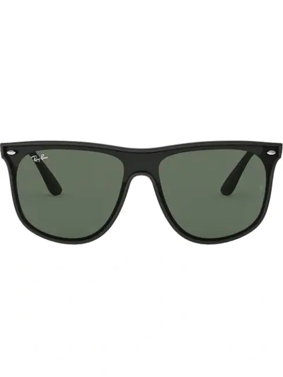 Ray Ban Jeffrey Square Frame Sunglasses In Green