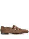 DOUCAL'S DOUCAL'S FRINGED LOAFERS - NEUTRALS