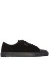Axel Arigato Platform Suede Low-top Sneakers In Black