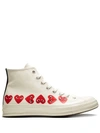 CONVERSE CHUCK 70 HI "MULTI HEARTS" SNEAKERS