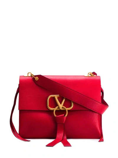 Valentino Garavani Vring Shoulder Bag In Red