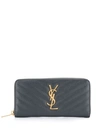 SAINT LAURENT MONOGRAM ZIP