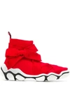 Red Valentino Red(v) Glam Run Sneakers In Red