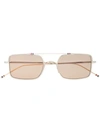 THOM BROWNE SQUARE AVIATOR SUNGLASSES