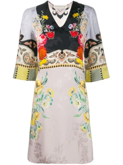 Etro Floral Print Dress In Pink
