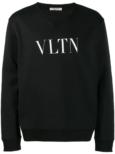 Valentino Sweatshirt Mit Logo-print - Schwarz In Black