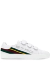 ETRO STRIPED PANEL LOW-TOP SNEAKERS