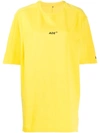 ADER ERROR ADER ERROR OVERSIZED T-SHIRT - YELLOW