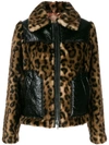 N°21 LEOPARD PRINT PANELED JACKET